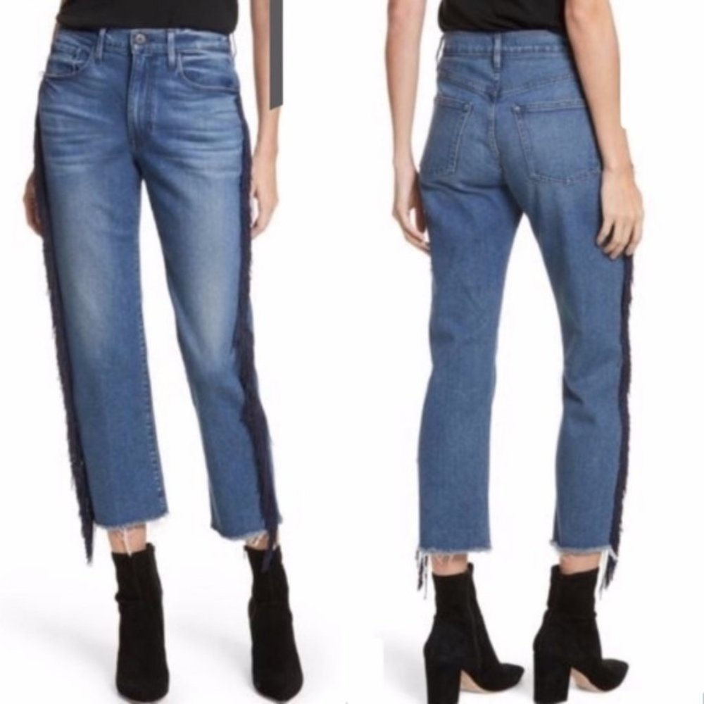 3 x1  W3 Higher Ground Crop Spanish Fringe Jeans